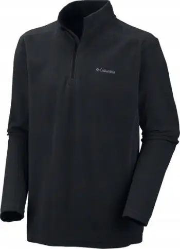 Bluzë fleece Columbia Klamath Range II Half Zip, për meshkuj, poliestër, e zezë