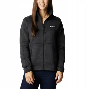 Bluzë fleece Columbia Sweater Weather Full Zip W, për femra, i zi