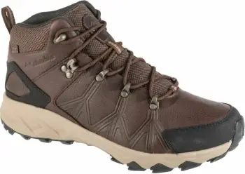 Këpucë trekking Columbia Peakfreak II Mid Outdry Leather M, lëkurë, taban gome, kafe