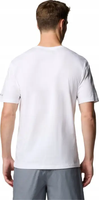Bluzë Columbia Path Lake II Graphic Tee, për meshkuj, e bardhë