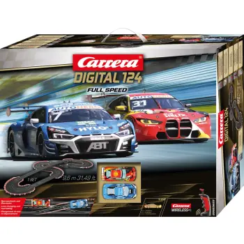 Set garash Carrera Full Speed, vetura garash & pista, 10 vjeç, Shumëngjyrësh