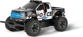 Makine lodër Carrera Ford F-150 Raptor Police RC, 2.4GHz, offroad, 20 min bateri, zi/bardh/blu