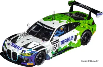 Makina garash Carrera BMW M4 GT3 Mahle Racing Team, për pistë Carrera, shumëngjyrëshe