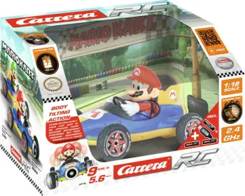Buggy Carrera RC Mario Kart Mach 8, 1:18, 700 mAh, Mario