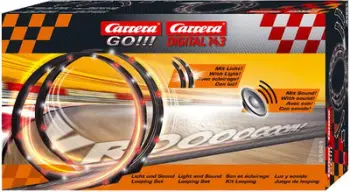 Lodër pistë për makina Carrera GO!!! Light and Sound, 1:43, 36.5 x 20 x 8 cm
