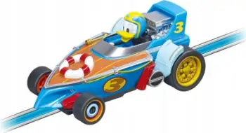 Makina garuese Carrera First Donald Duck, për pistë slot, për fëmijë 3+