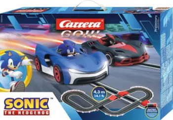 Set garash Carrera GO!!! Sonic the Hedgehog, me bateri, shumëngjyrësh