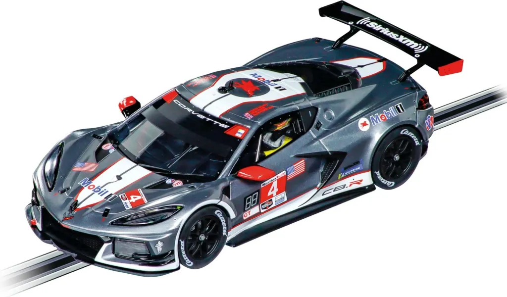 Makina drift Carrera Chevrolet Corvette C8.R "No.4", 1:24, e zezë, gri, e kuqe - 1