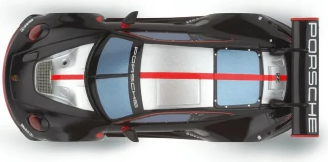 Model Porsche Carrera 911 GT3 R, 8 vjeç, e zezë - 3