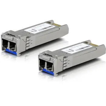 Modul transceiver Ubiquiti UACC-OM-SM-10G-D-2, Fibër optike, 10000 Mbit/s, SFP+, Argjendtë, 2 copë