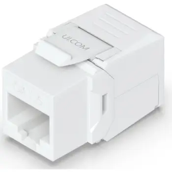 Keystone jack Ubiquiti Cat6, 12 copë, i bardhë