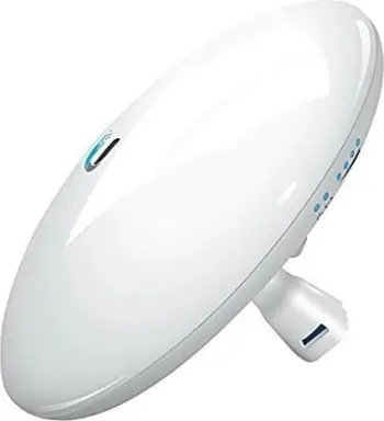 Bridge Wi‑Fi 5GHz Ubiquiti NanoBeam ac NBE-5AC-GEN2, 19 dBi, 2x Gigabit Ethernet, me PoE, e bardhë