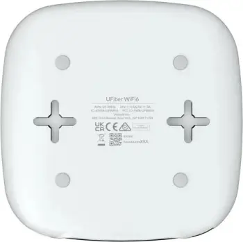 Ruter Ubiquiti UFiber WiFi6 GPON CPE, WiFi 6, porta Gigabit LAN, bardh e zezë
