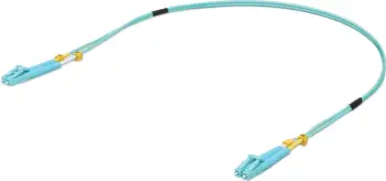 Kabëll optik Ubiquiti UACC-OFC-MM-0.5M, 0.5 m, LC/LC, OM3, ngjyrë aqua