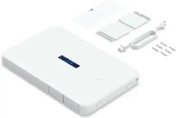 Router Ubiquiti Dream Wall, i bardhë, montim në mur, metal