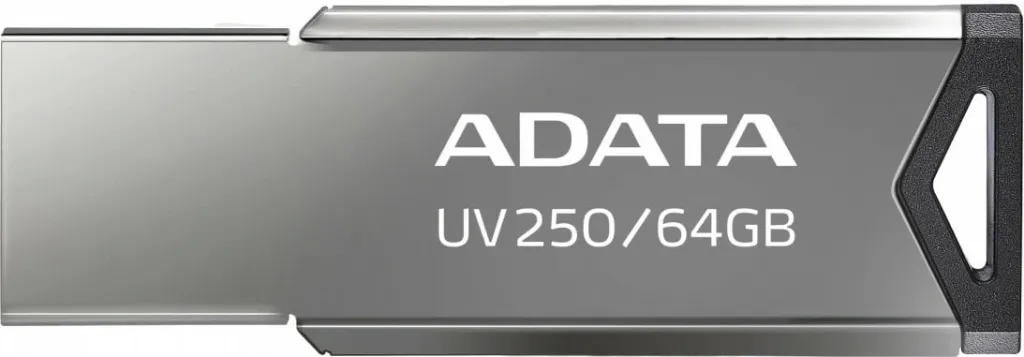 USB ADATA UV250, 64GB, e argjendtë - 1