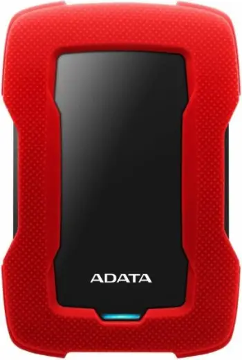 Disk i jashtëm HDD ADATA HD330, 2TB, i zi/i kuq