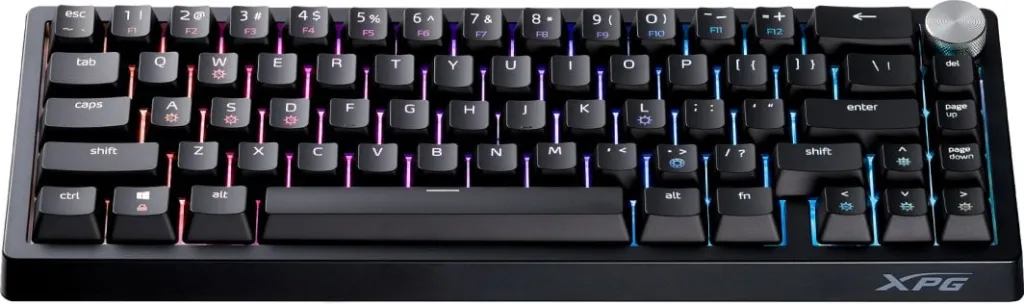 Tastierë ADATA ADATA XPG Sorcerer Mini 65%, Red Switch, US, e zezë - 2