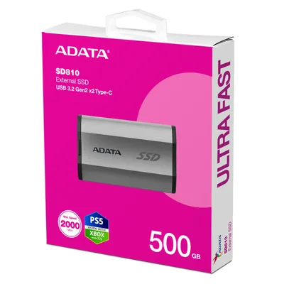 Disk SSD i Jashtëm ADATA SD810, 2TB, USB-C, 2000MB/s, i argjendtë - 6