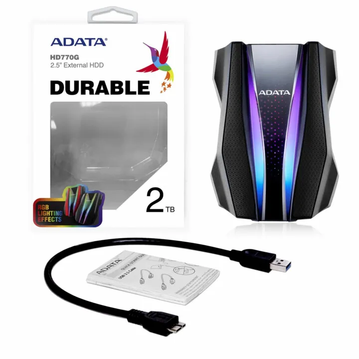 Disk i jashtëm ADATA HD770G, 1TB, i zi - 7