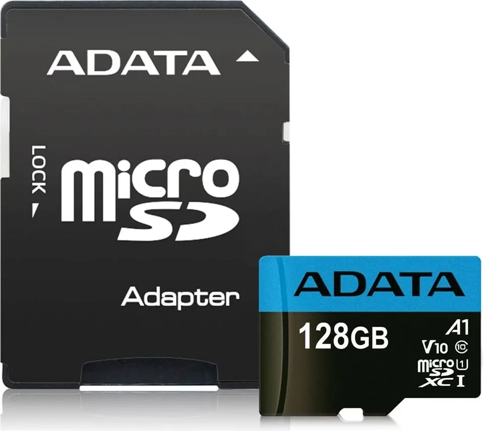 Kartë e memories ADATA Premier, MicroSDXC, 128 GB, Class 10 + përshtatës SD - 4