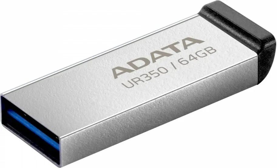 Flash Drive USB ADATA UR350 64GB / USB-A 3.2 Gen1 (5Gbps) – Silver/Zezë - 3