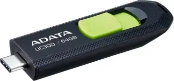 USB ADATA UC300, 64GB, USB 3.2, jeshile e zezë