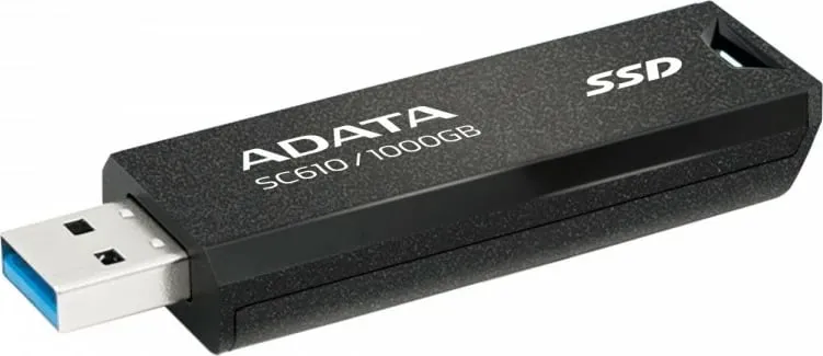 SSD i jashtëm ADATA SC610, 1TB, USB 3.2 Gen2, i zi kuqe - 1