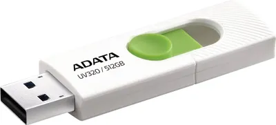 USB ADATA UV320, 512GB, USB 3.2, e bardhë jeshile - 2