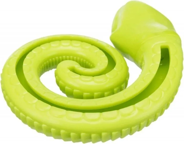 Lodër për qen Trixie, gjarpër gome mbushës, 7", portokalli - 1