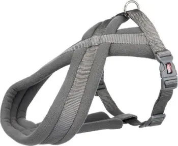 Rrip për qen Trixie Premium Touring, S-M, 40-60cm, 20mm, i hirtë