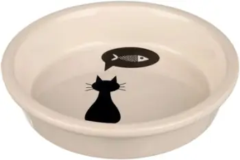 Enë uji për kafshë Trixie, 0.25L,13 cm, e bardhë