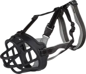 Maskë për qen Trixie, XL, 39 cm, e zezë