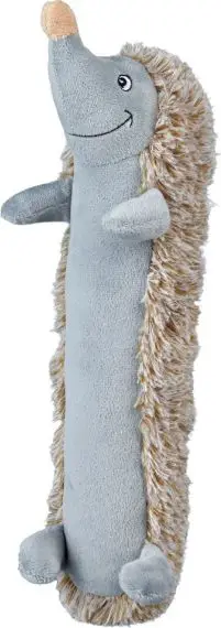 Lodër për qen Trixie Hedgehog, 37cm, e hirtë