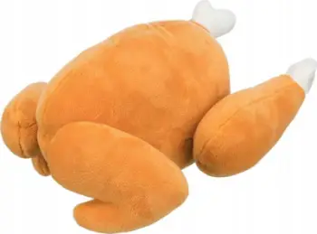 Lodër pelushi për qen Trixie Baked Chicken, 26 cm, me tingull, shumengjyrëshe