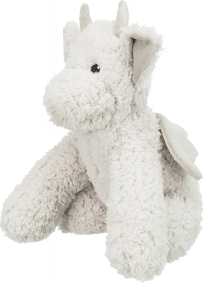 Lodër pellushi për qen Trixie Be Eco Smok Elwin, 28 cm, me tingull, gri - 1