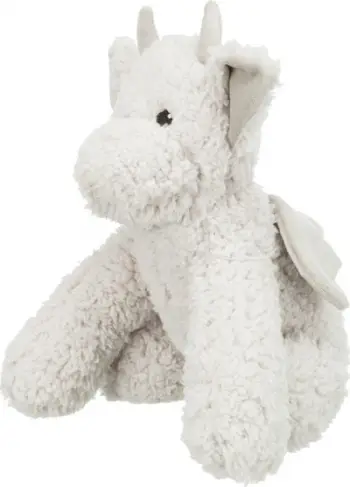 Lodër pellushi për qen Trixie Be Eco Smok Elwin, 28 cm, me tingull, gri