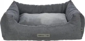 Shtrat për kafshë Trixie Liano, 80x60 cm, material pelushi, gri