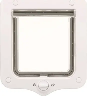 Derë për mace Trixie 2-Way TX-44201, 20 x 22 cm, plastike, e bardhë
