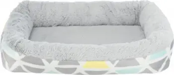 Shtrat për kafshë Trixie Plush Bed TX-62802, 30x22cm, pelush poliestër, gri