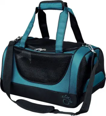 Çantë transporti për kafshë Trixie Jacob, 27 x 23 x 42 cm, blu e zezë