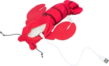 Lodër për mace Trixie Wriggle Shrimp, 23 cm, me catnip, e kuqe