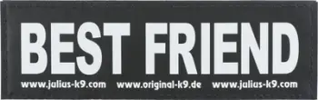 Sticker Velcro Trixie Julius K9 BEST FRIEND, madhësia L, 2 copë, i zi