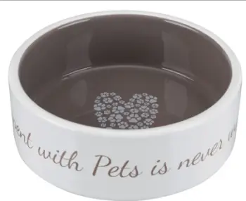 Enë ushqyese për qen Trixie Ceramic, 0.8L, kafe