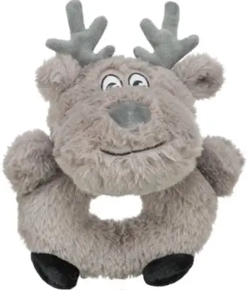 Lodër për qen Trixie Xmas Reindeer, pelush, 24 cm, kafe