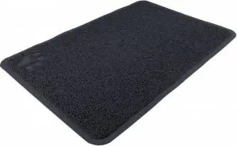 Shtrojë për kuti tualeti për mace Trixie, PVC, 40 × 60 cm, e zezë