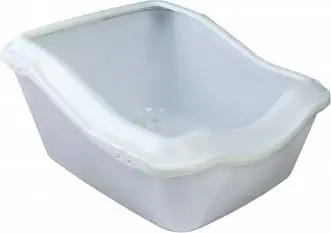 Kuvetë për mace Trixie XXL, me kornizë, e bardhë