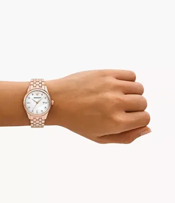 Orë dore për femra Emporio Armani AR11615, e artë rozë