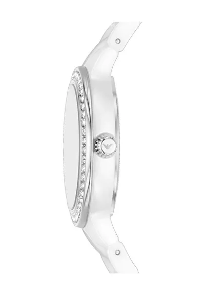 Orë për femra Emporio Armani Cleo Ceramic AR70013, e bardhë - 2