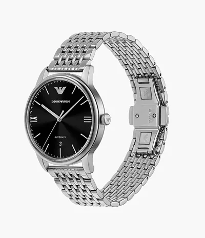 Orë dore për meshkuj Emporio Armani Automatic AR60081, e argjendtë - 5